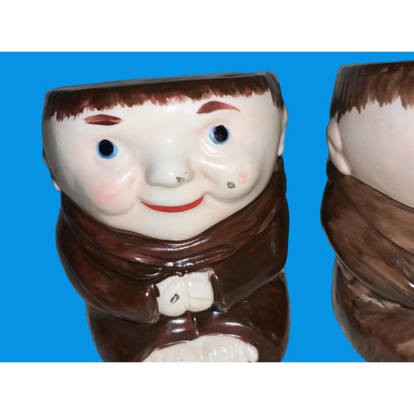 Emson FRIAR MONK Egg Cups Holders -2.75 inches tall - Picture 2 of 12